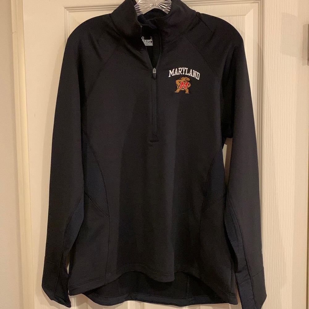 U of MD Terrapins quarter zip LS shirt. Never worn.